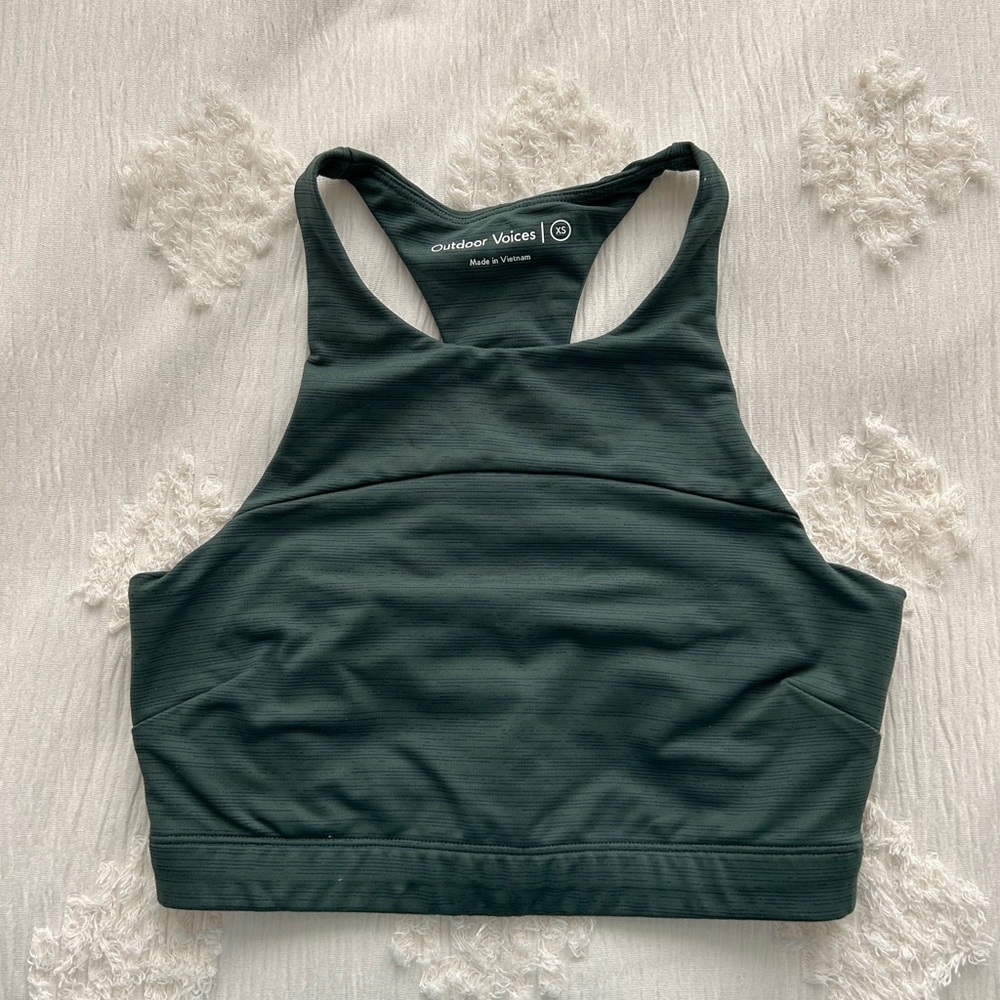 Outdoor Voices Women's Green Sports Bra